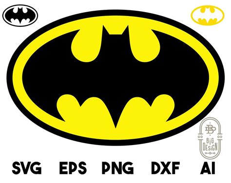 Batman Dc Logo Svg Cut File Dxf Eps Png Ai Vector Cricut Etsy