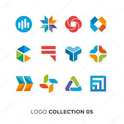 Logotipo Colección 05 Elementos De Diseño Gráfico Vectorial Para El