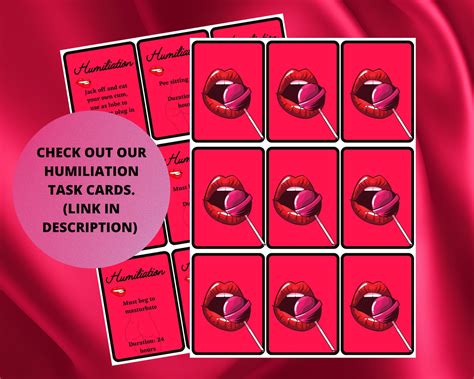 bdsm sex cards adult sex game instant download printable etsy