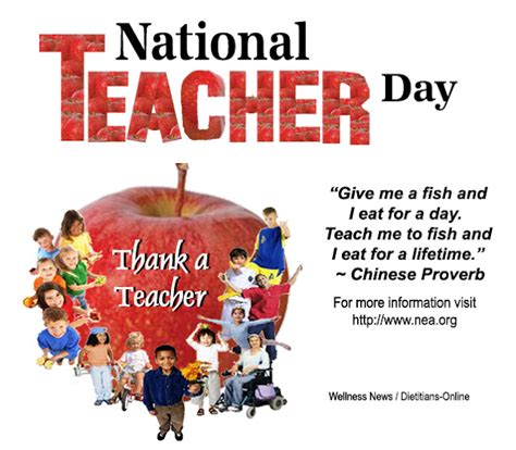 Wellness News At Weighing Success May 7 2013 National Teacher Day