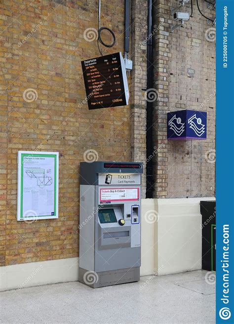 Train Ticket Machine In London Editorial Image Image Of England