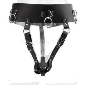 Faux Leather Orgasm Belts Female Chastity Pants Magic Wand Holder Costumes BDSM EBay