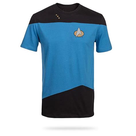 Star Trek Tng Uniform Blue T Shirt The Shirt List Star Trek Blue