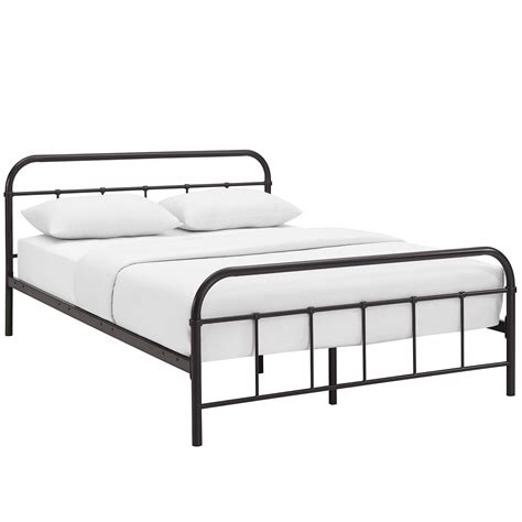 Modern Maisie Queen Stainless Steel Bed Frame Brown 889654084372 Ebay