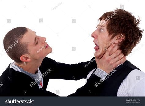 18 Man Choking Another Man Bilder Stockfotos Und Vektorgrafiken