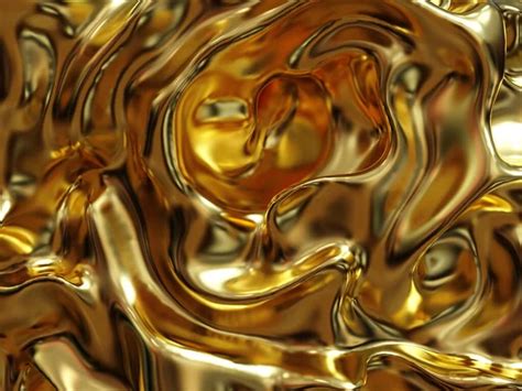 Luxury Liquid Gold Marbling Texture Realistic Shiny Metallic