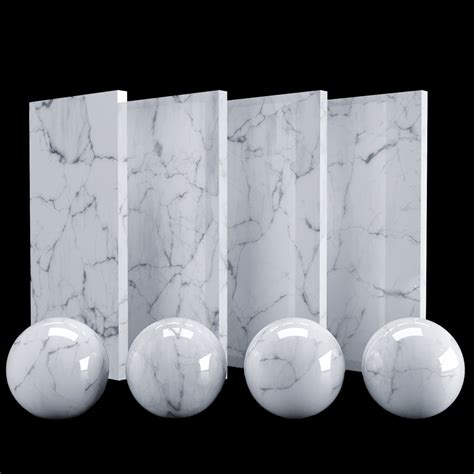 White Carrara Marble Texture Pbr Vray Corona 400 X 400 Cm Texture