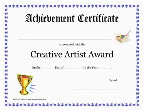 Inspirational Award Certificate Template Free Best Of Pertaining To