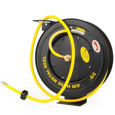 Stark 100 Ft X 38 In Retractable All Weather Rubber Air Hose Reel
