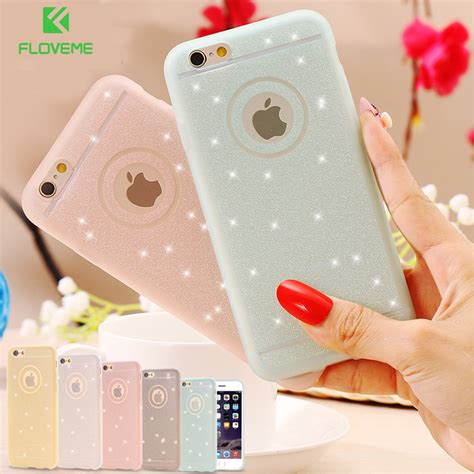 Floveme For Iphone 5s Se 6s Plus Case Glitter Bling Cover