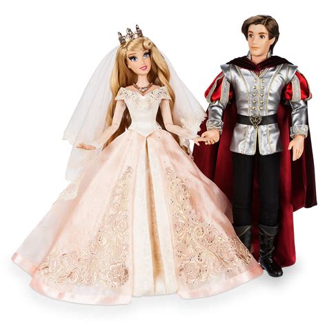Aurora And Prince Phillip Limited Edition Wedding Doll Set Sleeping