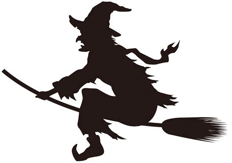 Halloween Silhouettes Witch Silhouette Witch Clipart