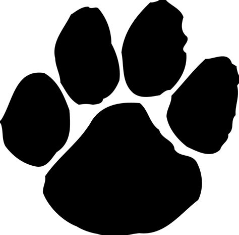 Dog Paw Print Template Clipart Best
