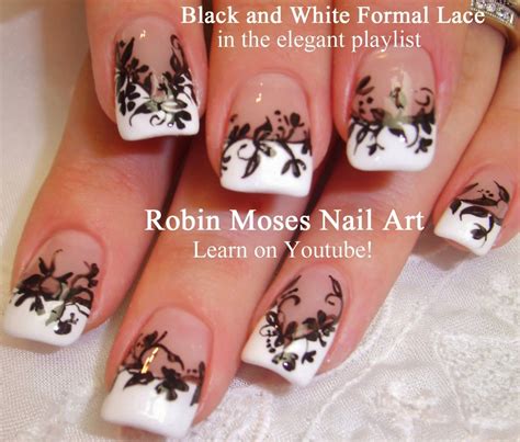 Nail Art By Robin Moses Lace Nails Nail Art Lace Nail Art Black