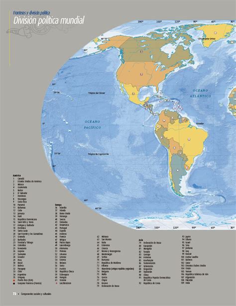 Atlas De Geograf A Del Mundo P Gina De Libros De Texto Online