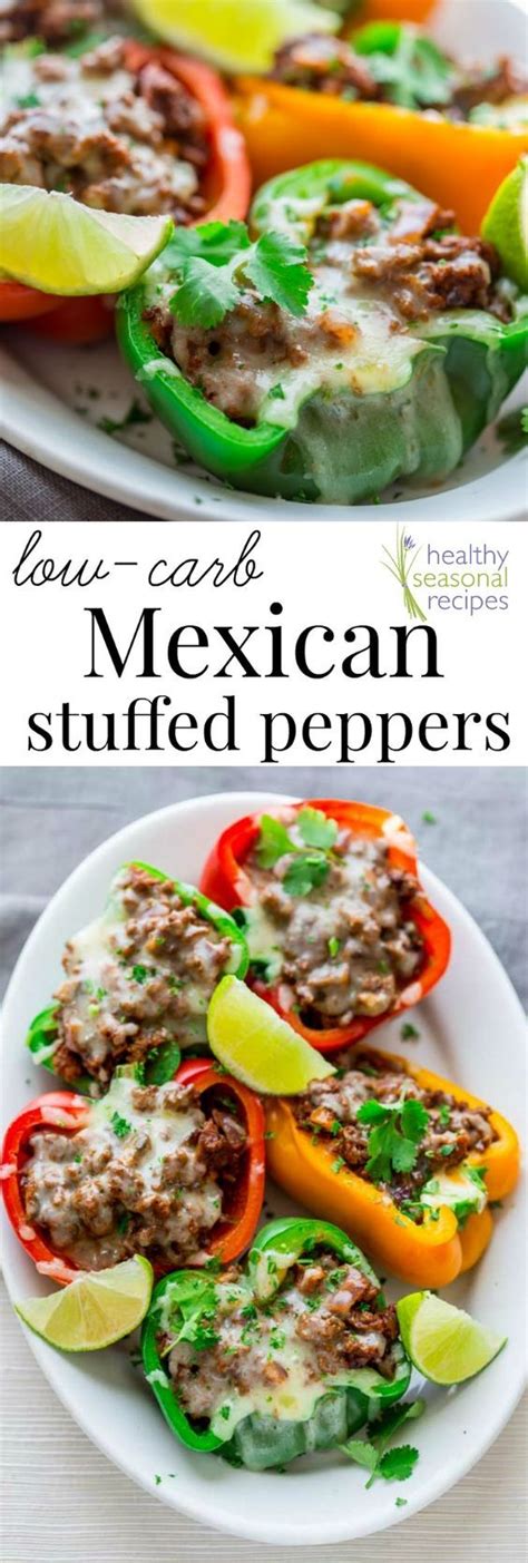 Calorie and nutritional information for a variety of types and serving sizes of casseroles is shown below. Low Carb Mexican Stuffed Peppers | Recipe | Mexican food recipes, Stuffed peppers, Recipes