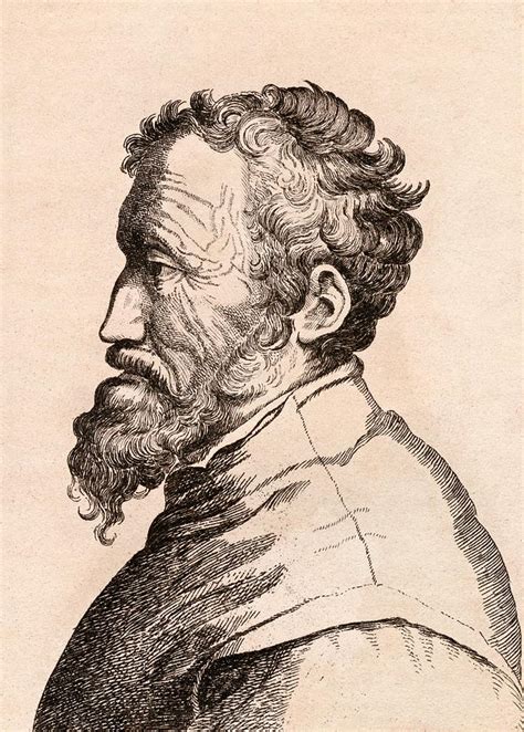 Michelangelo Di Lodovico Buonarroti Drawing By Vintage Design Pics Pixels