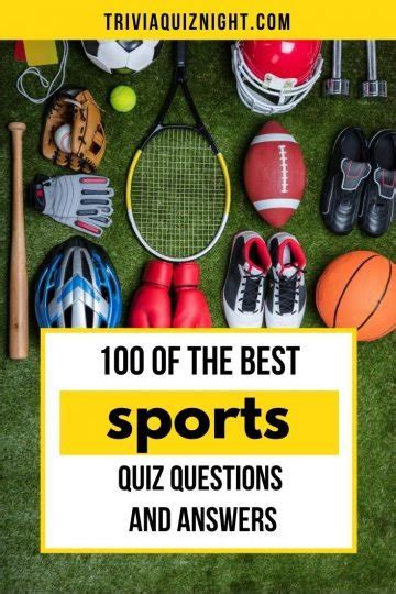 100 Of The Best Sports Quiz Questions And Answers