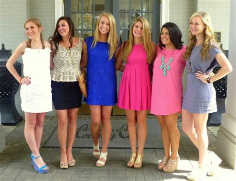 Rushwear Sorority Sugar Spring Outfits College Womens Fashion