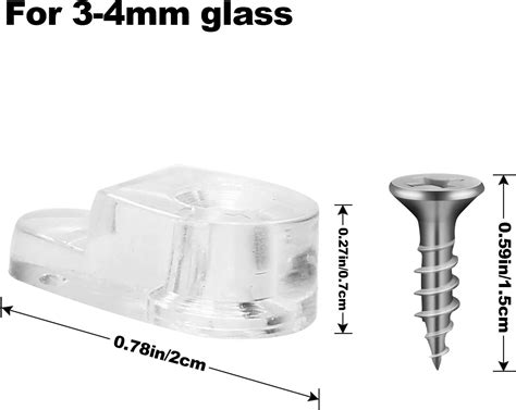 Glass Door Retainer Clips Kit 52pcs Jupsk Glass Cabinet Clips Plastic