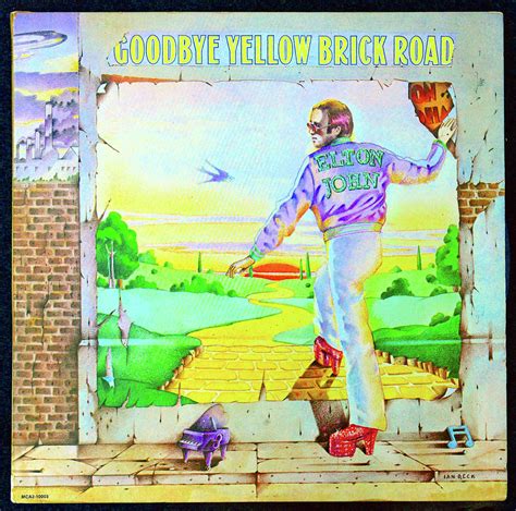 1973 Goodbye Yellow Brick Road Album Cover Photograph By David Lee
