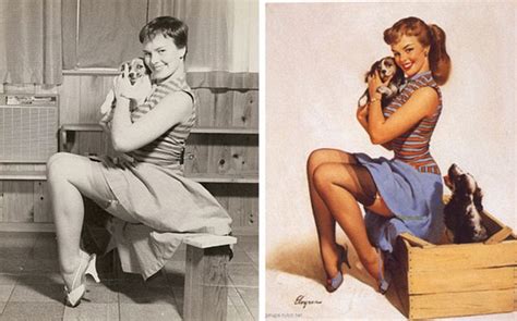 The Art Of The Pin Up The REAL Women Behind Those Famous Fifties Cheesecake Paintings Revealed