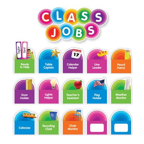 She has a total of four classroom jobs that rotate everyday. Color Your Classroom: Class Jobs Bulletin Board - SC ...
