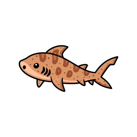 Shark Swimming Clipart Png Images Cute Tiger Shark Cartoon Swimming