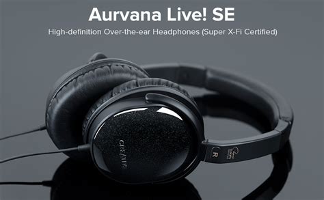 Creative Aurvana Live Se Over Ear Headphones With Padded Headband And Leatherette