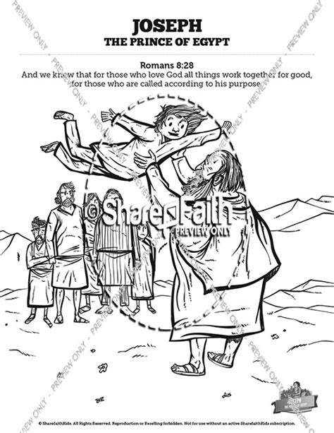 15 Joseph And Potiphar Coloring Page Png