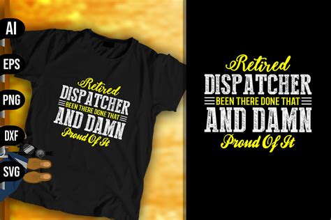 Proud Retired Dispatcher Graphic By Vecstockdesign · Creative Fabrica