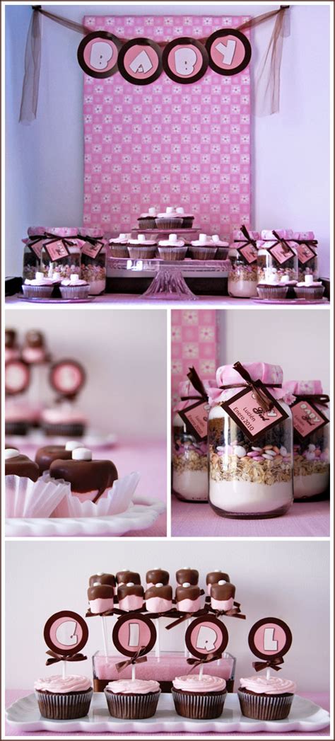 See more ideas about birthday decorations, birthday party decorations, birthday. Real Party: Brown & Pink Baby Shower