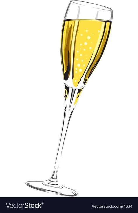 Champagne Glass Royalty Free Vector Image Vectorstock