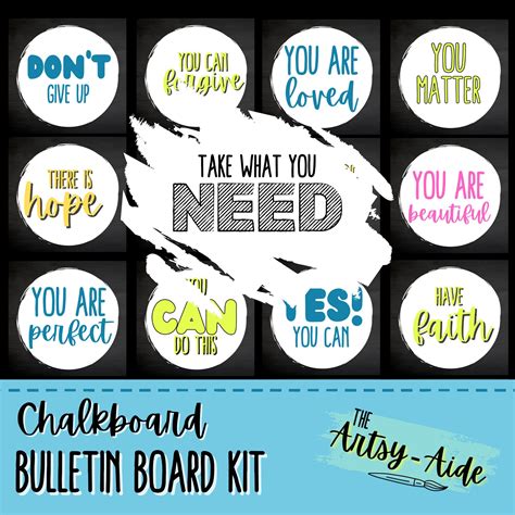 Take What You Need Bulletin Board Kit Etsy