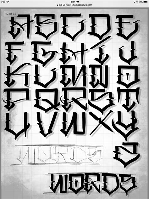 Graffiti Lettering Alphabet Graffiti Art Letters Chicano Lettering