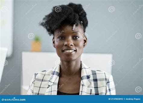 African American Confident Women Smiling Stock Photo Image Of Meeting