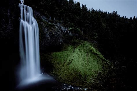 Wallpaper Landscape Forest Waterfall Nature Grass River Tree