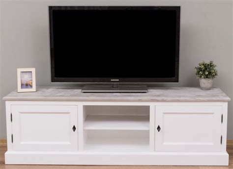 Fernsehschrank tv schrank lowboard hifi regal sideboard im landhausstil und einzigartige wohnideen aus weißem holz kalkiert palazzo exklusive 259 99 inkl. Casa Padrino Landhausstil TV Schrank Weiß / Grau 180 x 46 ...