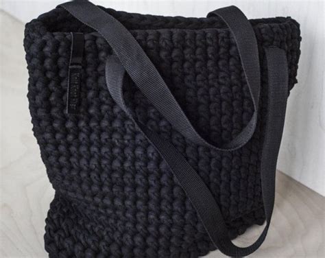 Crochet Chunky Yarn Handbag Video Tutorial And Pattern Etsy Bag