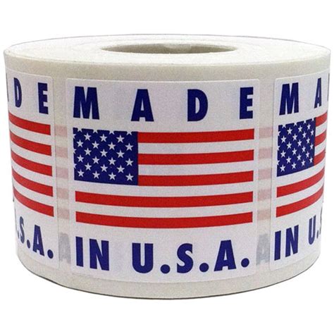 Made In Usa Stickers In Stock Labels