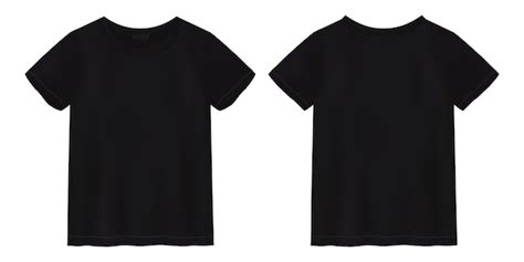 Premium Vector Unisex Black T Shirt Mock Up T Shirt Design Template