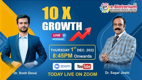 E Biotorium Network Pvt Ltd 10x Your Growth Speech By Dr Sneh