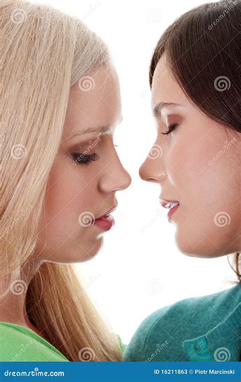 Female Lovers Kissing Stock Image Image Of Desire Kiss