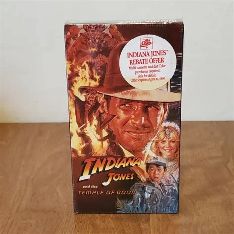 RARE INDIANA JONES And The Temple Of Doom VHS 1984 Harrison Ford