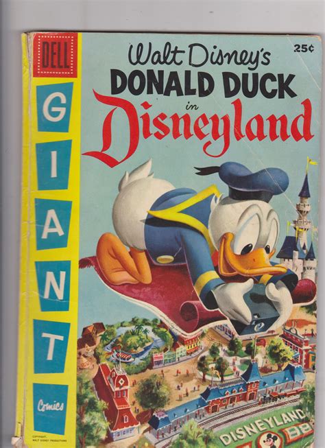 Donald Duck In Disneyland 1 1955 Comic Books Golden Age Dell