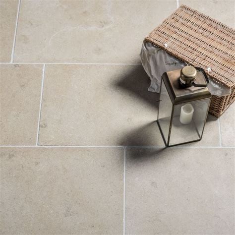 Mid Beige Tumbled And Brushed Limestone Floor And Wall Tiles Stonesuperstore