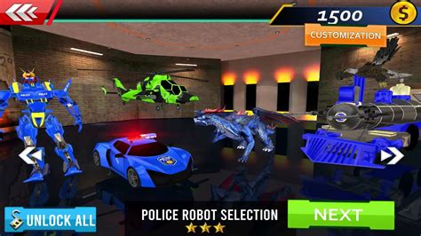 Police Robot Car Transform Android Gameplay Youtube