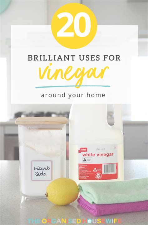 20 Uses For Vinegar Around The Home The Organised Housewife