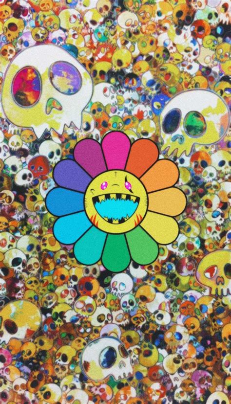 Murakami Flower Wallpaper Kolpaper Awesome Free Hd Wallpapers