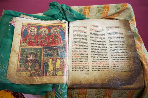 The original church is believed to have been built during the reign of. Ancient Bible In Amharic Language In The Church Of Our ...